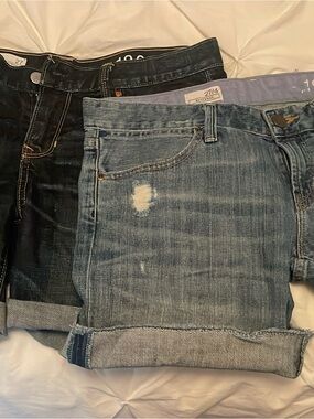 GAP women’s size 4 and 27- Denim Shorts Duo - Light Blue & Dark Indigo